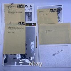 MINIMEN Internal Correspondence Advertising Photo Lot Miniatures Vintage RARE