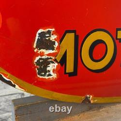 MOTO GUZZI Enamel Sign 24.8x11.4 (63x29cm) Rare Vintage Motorcycle Unique Decor