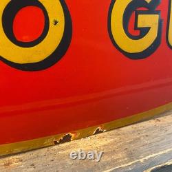 MOTO GUZZI Enamel Sign 24.8x11.4 (63x29cm) Rare Vintage Motorcycle Unique Decor