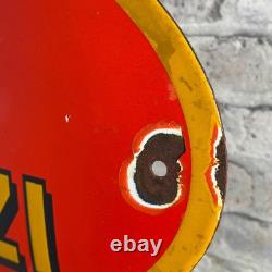 MOTO GUZZI Enamel Sign 24.8x11.4 (63x29cm) Rare Vintage Motorcycle Unique Decor