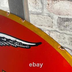 MOTO GUZZI Enamel Sign 24.8x11.4 (63x29cm) Rare Vintage Motorcycle Unique Decor