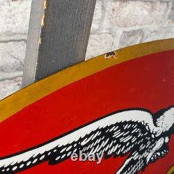 MOTO GUZZI Enamel Sign 24.8x11.4 (63x29cm) Rare Vintage Motorcycle Unique Decor