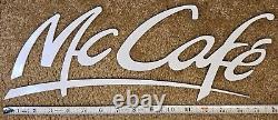 McDonald's McCafe Rare Vintage Metal Wall Sign Advertising Display Collectible