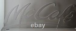 McDonald's McCafe Rare Vintage Metal Wall Sign Advertising Display Collectible