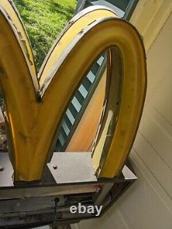 Mcdonald's 63 Huge Advertising Sign Golden Arches M Drive-thru Enter Vtg Rare 2
