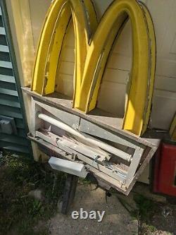 Mcdonald's 63 Huge Advertising Sign Golden Arches M Drive-thru Enter Vtg Rare 2