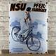 NSU Enamel Sign 19.7x14.6 (50x37cm) Rare Vintage Collector Bike Porcelain Decor