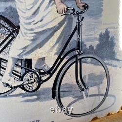NSU Enamel Sign 19.7x14.6 (50x37cm) Rare Vintage Collector Bike Porcelain Decor