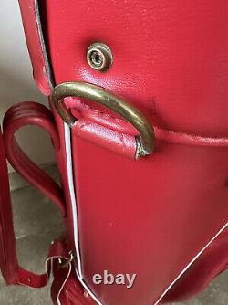 New Vintage Coca Cola Leather Golf Bag Rare! Sporting Advertising Memorabilia