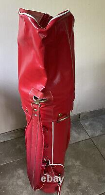 New Vintage Coca Cola Leather Golf Bag Rare! Sporting Advertising Memorabilia