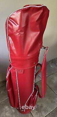 New Vintage Coca Cola Leather Golf Bag Rare! Sporting Advertising Memorabilia