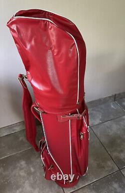 New Vintage Coca Cola Leather Golf Bag Rare! Sporting Advertising Memorabilia