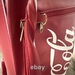 New Vintage Coca Cola Leather Golf Bag Rare! Sporting Advertising Memorabilia