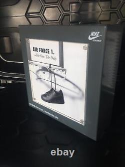 Nike Vintage Rare Air Force 1 Double Sided Metal Advertising Display, Rare