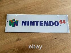 Nintendo 64 Demopod Advertising Sign Banner Store Retro N64 Rare Vintage