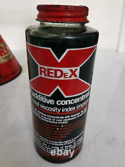ORIGINAL Vintage Rare Redex Oil Can Jug Dispenser & REDEX Additive Concentrate