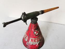 ORIGINAL Vintage Rare Redex Oil Can Jug Dispenser & REDEX Additive Concentrate