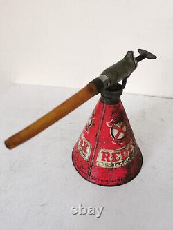 ORIGINAL Vintage Rare Redex Oil Can Jug Dispenser & REDEX Additive Concentrate