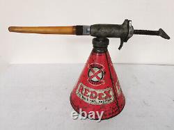ORIGINAL Vintage Rare Redex Oil Can Jug Dispenser & REDEX Additive Concentrate