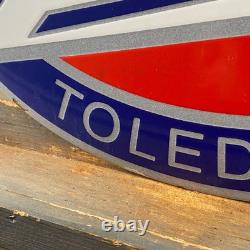 OVERLAND Enamel Sign 15.7x11.8 (40x30cm) Rare Nice Vintage Garage Service Decor
