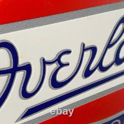 OVERLAND Enamel Sign 15.7x11.8 (40x30cm) Rare Nice Vintage Garage Service Decor