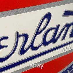OVERLAND Enamel Sign 15.7x11.8 (40x30cm) Rare Nice Vintage Garage Service Decor