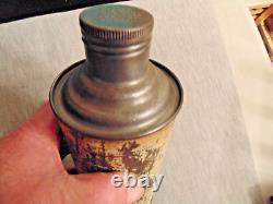 Oil Can With Bulkhead Firewall Holder Mobiloil Mobil Rare Vintage Unusual