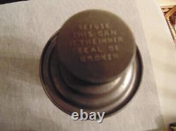 Oil Can With Bulkhead Firewall Holder Mobiloil Mobil Rare Vintage Unusual