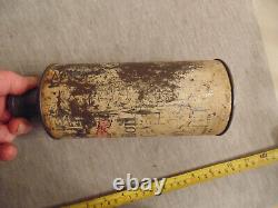 Oil Can With Bulkhead Firewall Holder Mobiloil Mobil Rare Vintage Unusual
