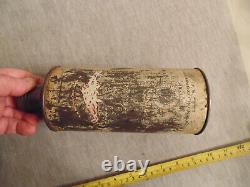 Oil Can With Bulkhead Firewall Holder Mobiloil Mobil Rare Vintage Unusual