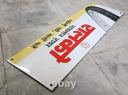 Old Vintage Rare Ralco Nylon Tyre Advertising Porcelain Enamel Sign Board