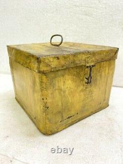 Old Vintage Rare Standard Vacuum Oil Company Adv. Sign Iron Tin Storage Box