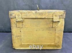 Old Vintage Rare Standard Vacuum Oil Company Adv. Sign Iron Tin Storage Box