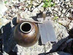 Old rare Original Ford motor co. Oil can w mount bracket under hood auto vintage