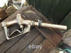 Old vintage Bronzkast brass Petrol pump nozzle No 711 very rare barn find