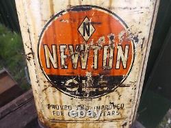 Old vintage Newton oils very rare barn find