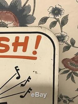 Orange Crush Crushy Tin Sign Vintage Rare