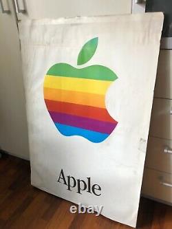 Original APPLE Poster Rainbow Macintosh 1980s Vintage Computer Rare Lisa Next