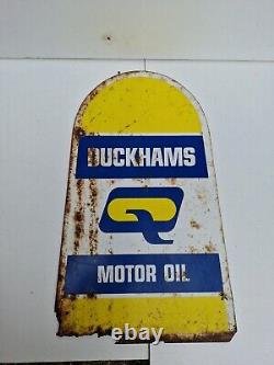 Original DUCKHAMS Q 20-50 Motor Oil Sign 19 X 12 Collectors Vintage Rare