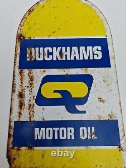 Original DUCKHAMS Q 20-50 Motor Oil Sign 19 X 12 Collectors Vintage Rare