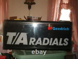 Original Vintage B. F. Goodrich T/a Radials Dealer Advertising Lighted Sign Rare