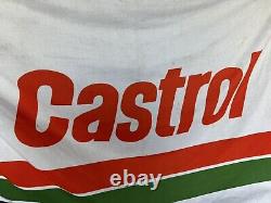 Original Vintage Castrol Garage Flag Rare Doublesided