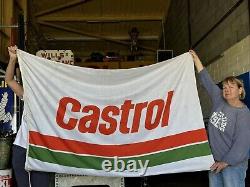 Original Vintage Castrol Garage Flag Rare Doublesided