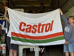 Original Vintage Castrol Garage Flag Rare Doublesided