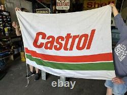 Original Vintage Castrol Garage Flag Rare Doublesided