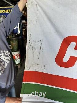 Original Vintage Castrol Garage Flag Rare Doublesided