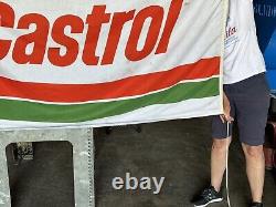 Original Vintage Castrol Garage Flag Rare Doublesided