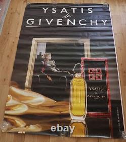 Original Vintage Poster Ysatis de Givenchy Perfume 4x6 ft RARE Collectable 80's