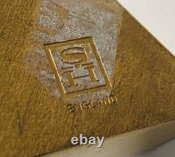 PARKER PEN SIGN Vintage Parker Pen Shop Display Advertising Gold Tone Rare 1980s