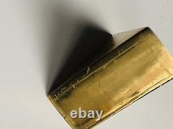 PARKER PEN SIGN Vintage Parker Pen Shop Display Advertising Gold Tone Rare 1980s
